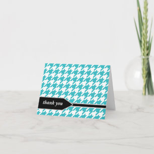 Agradecimiento Tarjeta de reconocimiento Turquoise Classy