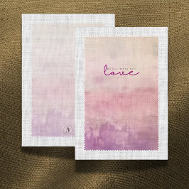 Agradecimiento Tarjeta de regalo insertable 'Amor' Heather & Dusk