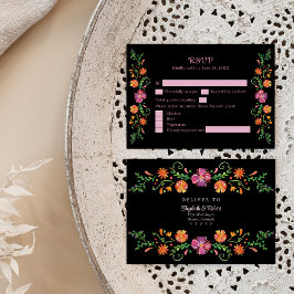 Agradecimiento Tarjeta de Respuesta para Boda de Fiesta Floral Me