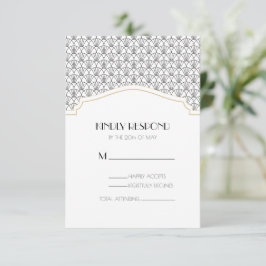 Agradecimiento Tarjeta de respuesta/RSVP de inclusión con diseño 