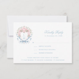 Agradecimiento Tarjeta de respuesta RSVP Escudo de cerezo dulce