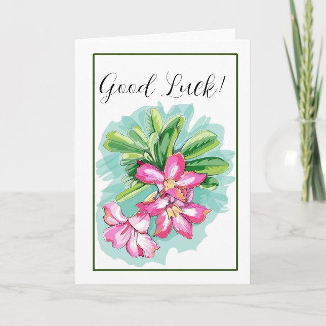 Agradecimiento Tarjeta de Rosa del desierto (Anverso)