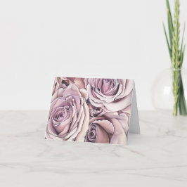 Agradecimiento Tarjeta de Rosas Rosadas