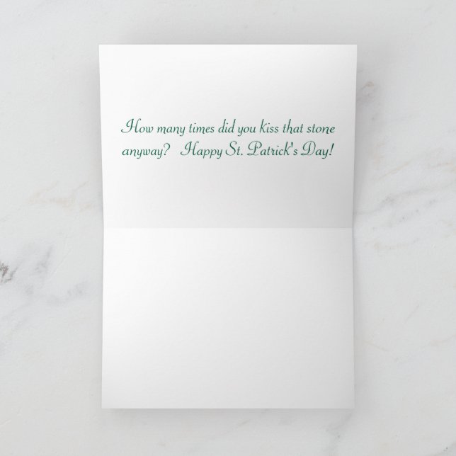 Agradecimiento Tarjeta de saludo 5x7. feliz día de san patrick. i (Interior)