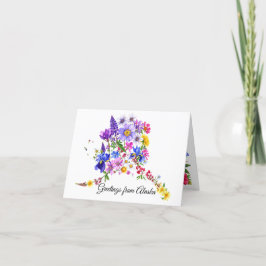 Agradecimiento Tarjeta de saludo Alaskan Wildflowers