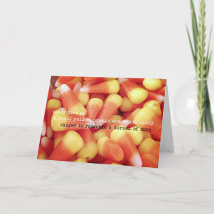 Agradecimiento Tarjeta de saludo CANDY CORN