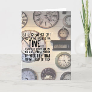 Agradecimiento Tarjeta de saludo CAPE CLOCKS