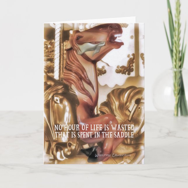 Agradecimiento Tarjeta de saludo CAROUSEL COLOR (Anverso)