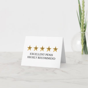 Agradecimiento Tarjeta de saludo de 5 ESTRELLAS
