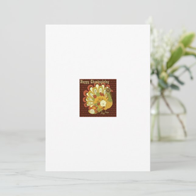 Agradecimiento Tarjeta de saludo de Acción de Gracias (Anverso de pie)