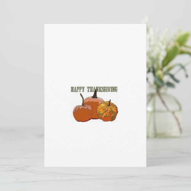 Agradecimiento Tarjeta de saludo de Acción de Gracias (Anverso de pie)