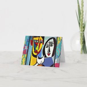 Agradecimiento Tarjeta de saludo de arte abstracta