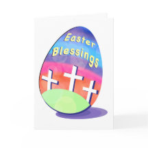 Tarjeta de saludo de Bendición de Pascua