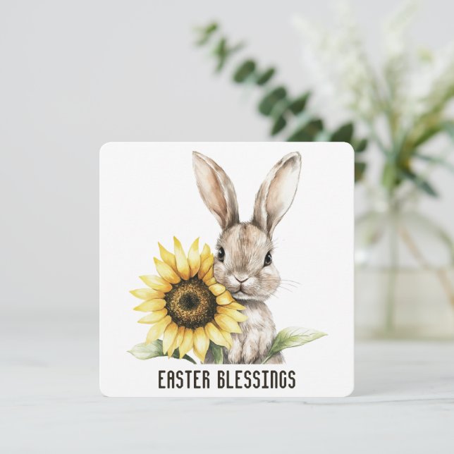 Agradecimiento Tarjeta de saludo de Bendición de Pascua (Anverso de pie)