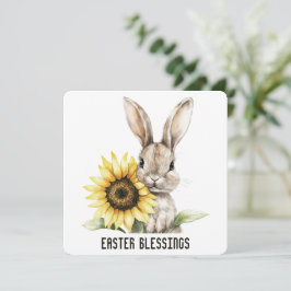 Agradecimiento Tarjeta de saludo de Bendición de Pascua