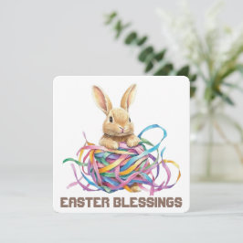 Agradecimiento Tarjeta de saludo de Bendición de Pascua