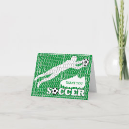 Agradecimiento Tarjeta de saludo de gol de los zapatos de campo d