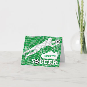 Agradecimiento Tarjeta de saludo de gol de los zapatos de campo d