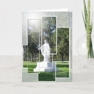 Agradecimiento Tarjeta de saludo de Jesús Mosaico en todas las oc