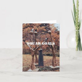 Agradecimiento Tarjeta de saludo de objetivos de escuadrón para h