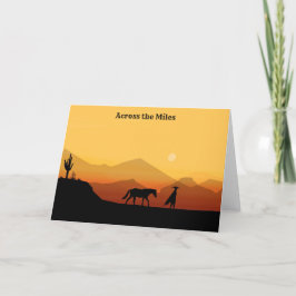 Agradecimiento Tarjeta de saludo de Silhouette para Hombres y Hom