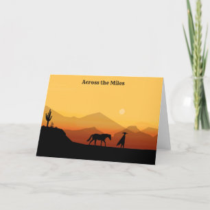 Agradecimiento Tarjeta de saludo de Silhouette para Hombres y Hom