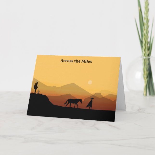 Agradecimiento Tarjeta de saludo de Silhouette para Hombres y Hom (Anverso)