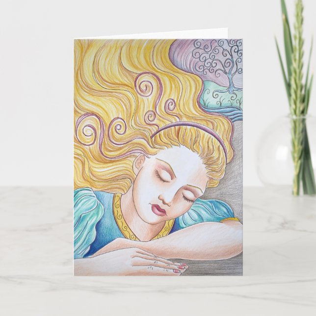 Agradecimiento Tarjeta de saludo de sueño (Anverso)