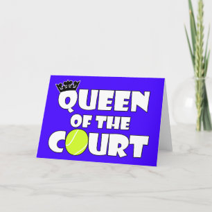 Agradecimiento Tarjeta de saludo de tenis para Chicas de la Corte
