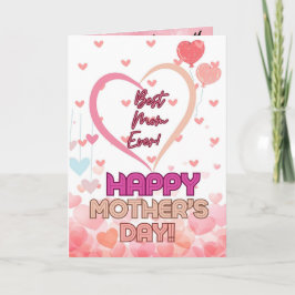 Agradecimiento Tarjeta de saludo del Día de la Madre con cita