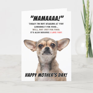 Agradecimiento Tarjeta de saludo del Día de la Madre de Chihuahua