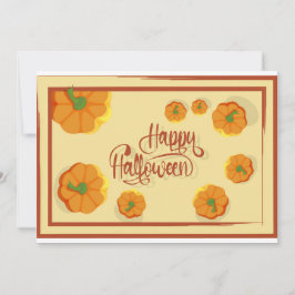 Agradecimiento Tarjeta de saludo enmarcada Típografía de Hallowee