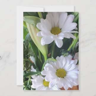 Agradecimiento Tarjeta de saludo floral Daiseys