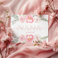 Tarjeta de saludo floral personalizada Nana