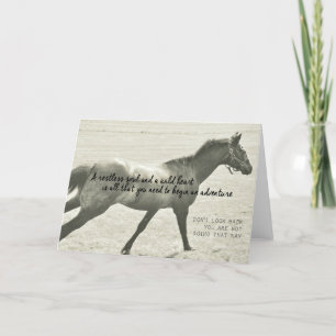 Agradecimiento Tarjeta de saludo GALLOP COMPLETA