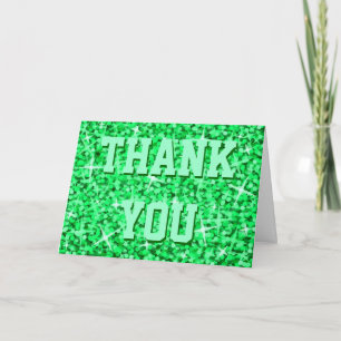 Agradecimiento Tarjeta de saludo 'Gracias' 'Su texto' de Glitz Gr