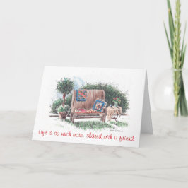 Agradecimiento tarjeta de saludo para los mejores amigos. gracias