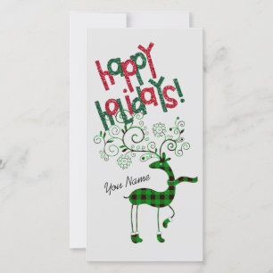 Agradecimiento Tarjeta de saludo para Navidades Llanos Verdes
