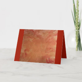 Agradecimiento Tarjeta de saludo rojo y dorado espumoso