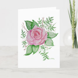 Agradecimiento Tarjeta de saludo rosa rosa de Jesús