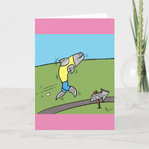 Agradecimiento Tarjeta de saludo Salmon Run