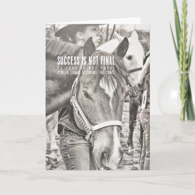 Agradecimiento Tarjeta de saludo SHOWMANSHIP (Anverso)