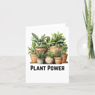 Agradecimiento Tarjeta de saludos botánicos de la planta de energ