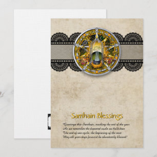 Agradecimiento Tarjeta de salutación personalizable de Samhain