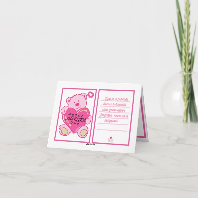 Agradecimiento Tarjeta de San Valentín (Reverso)