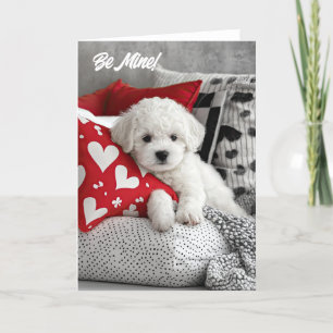 Agradecimiento Tarjeta de San Valentín Bichon Frise Puppy