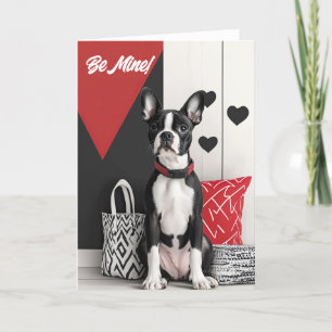 Agradecimiento Tarjeta de San Valentín de Boston Terrier