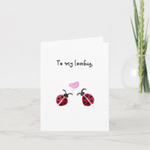 Agradecimiento Tarjeta de San Valentín de Lovebug
