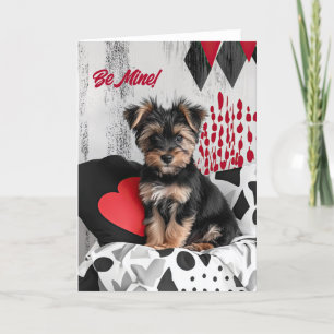 Agradecimiento Tarjeta de San Valentín de Yorkshire Terrier