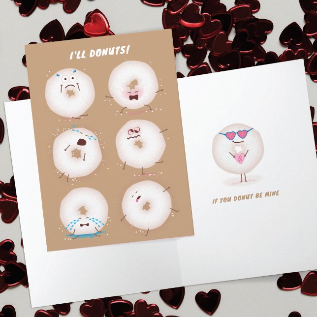 Agradecimiento Tarjeta de San Valentín Donuts Go Nuts (Subido por el creador)